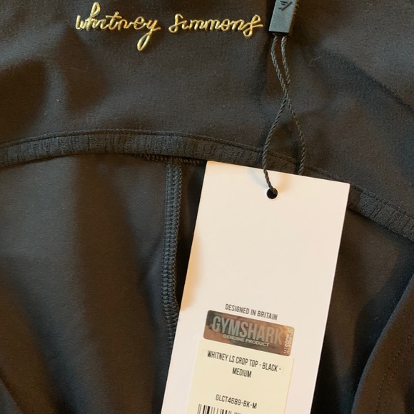 Whitney Simmons Gymshark Black Crop Top - Medium - Picture 3 of 5